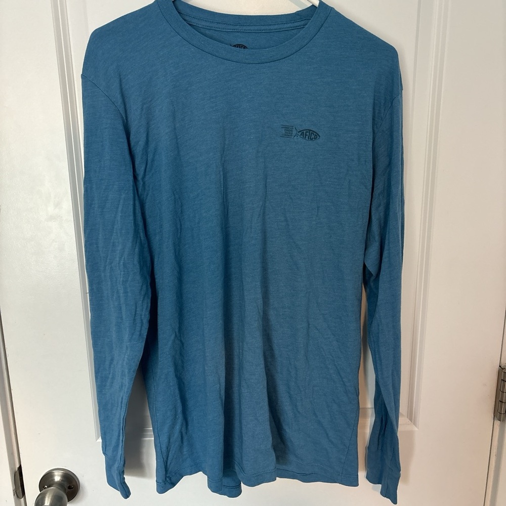 AFTCO Blue Long Sleeve Men's Tee